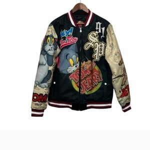 South Pole Tom and Jerry Black Bomber Jacket